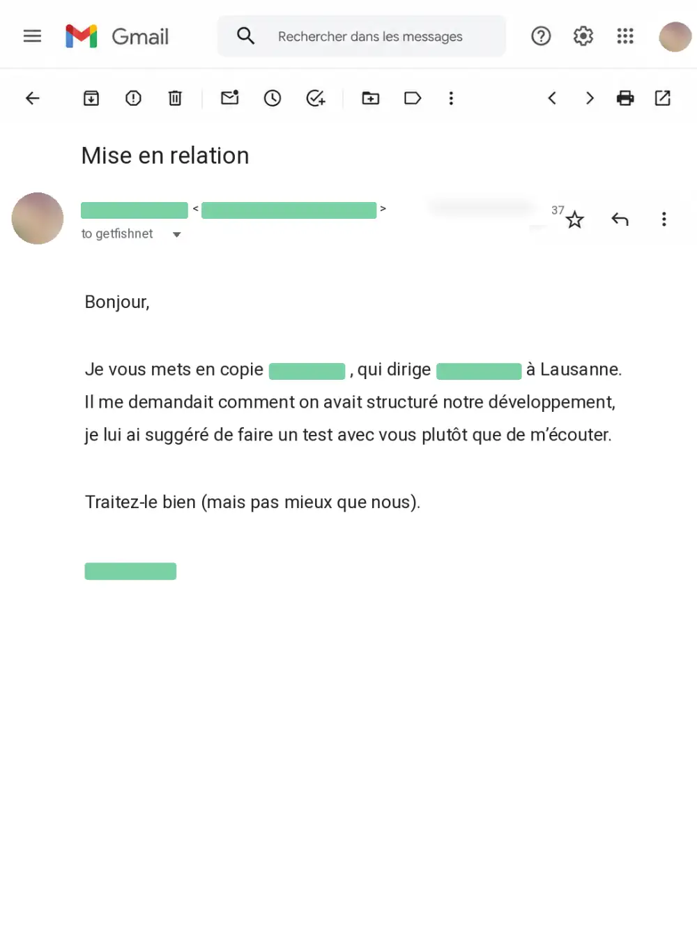 Email — presentazione a un nuovo potenziale cliente